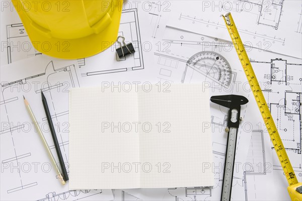 Helmet drafting supplies blueprints