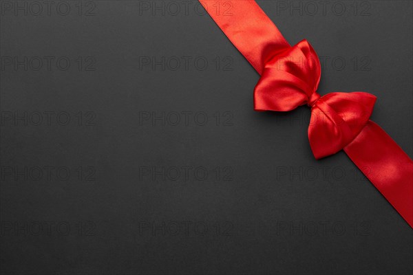 Top view black friday red ribbon with copy space. Resolution and high quality beautiful photo