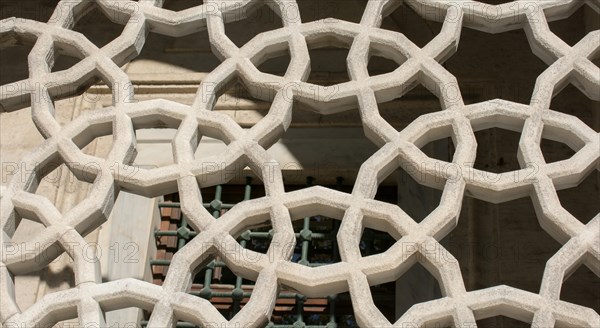 Ottoman marble carving art in detail