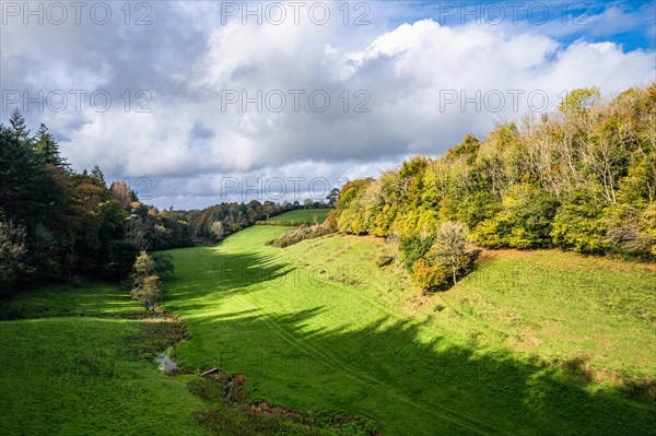Forests and Farms over Berry Pomeroy