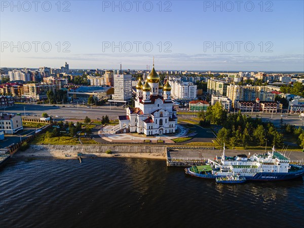 Aerial of the Cathedral of the Archangel