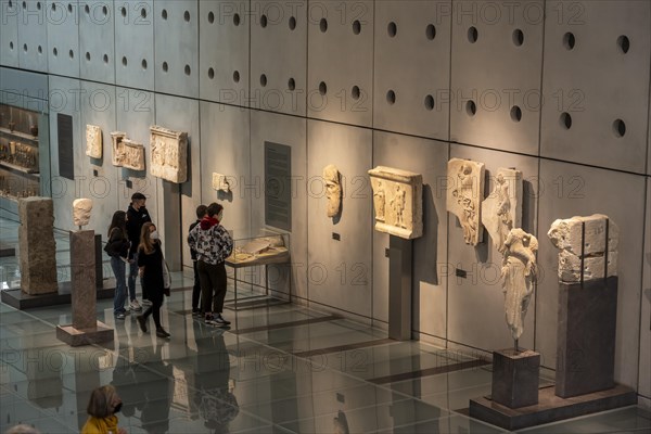 Visitors at the Acropolis Museum