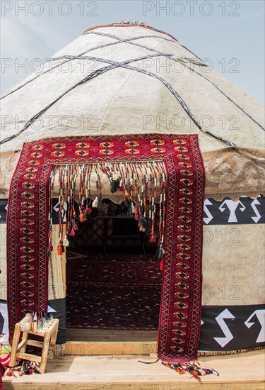 Yurt is a circular tent of felt or skins on a collapsible framework