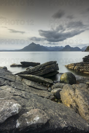 Evening atmosphere on the coast near Elgol