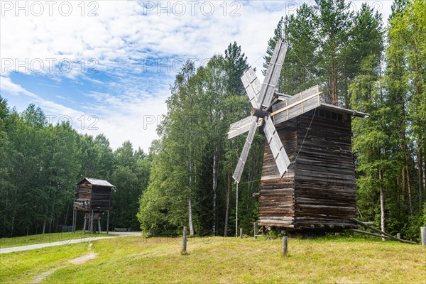 Wooden windmill