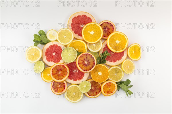 Slices citrus fruit pile. Resolution and high quality beautiful photo