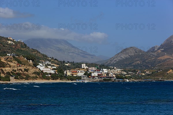 Holiday resort Plakias on the south coast on the Libyan Sea