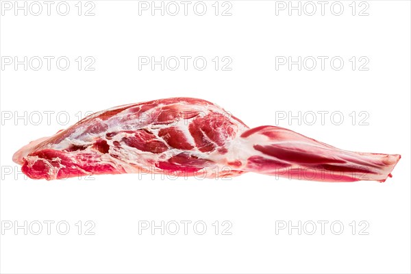 Raw fresh lamb leg bone in