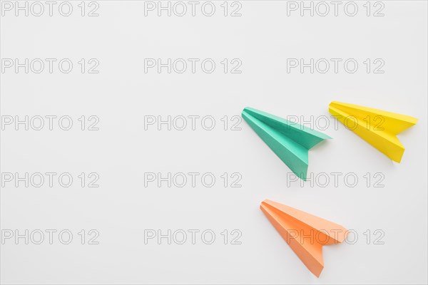 Origami colorful planes
