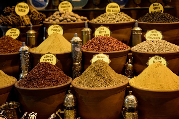 Spices at the Spice Market in Istanbul