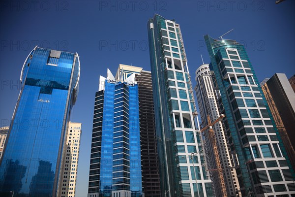 High-rise buildings around Conference Street in Doha