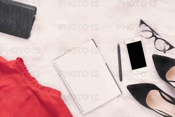 Notebook with smartphone skirt blanket