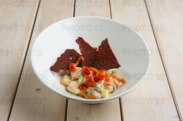 Salad with kidney beans