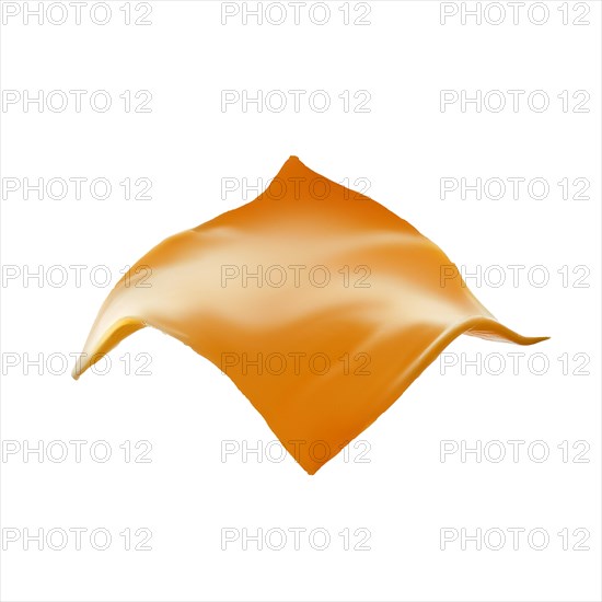 Piece of cheddar cheese isolated on white background