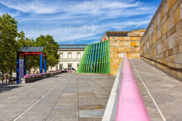 New State Gallery modern architecture in Stuttgart