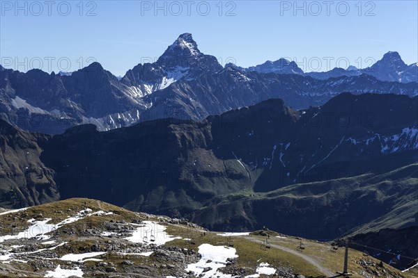 View at Nebelhorn on Allgaeu Alps