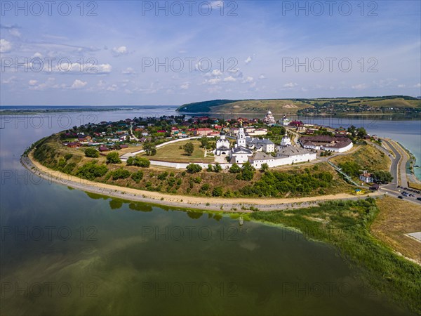 Aerial of the Unesco site Sviyazhsk