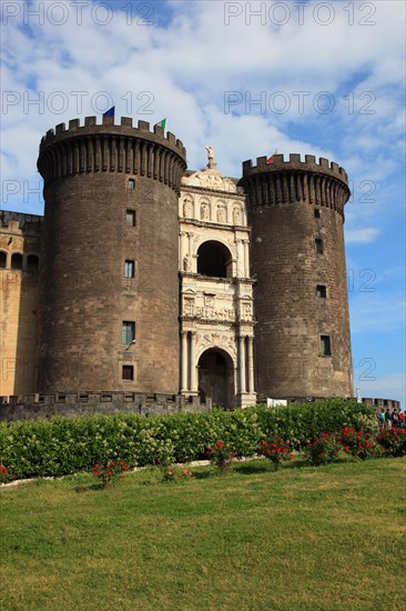 Castel Nuovo with Francesco Laurana's triumphal arch at the main entrance