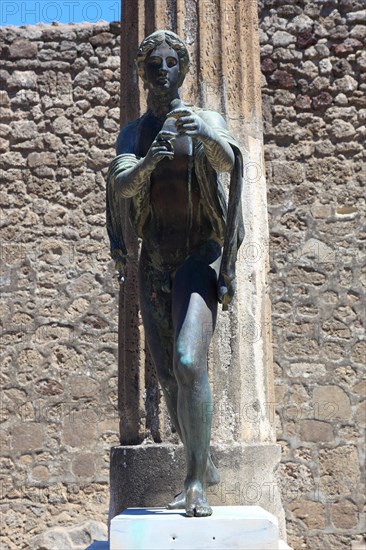 Statue of Apollo at the 120 BC Temple of Apollo dedicated to the Greco-Roman god