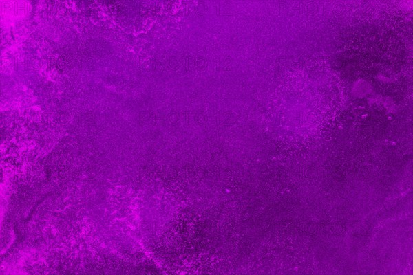 Foamy texture purple colored liquid