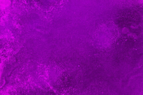 Foamy texture purple colored liquid
