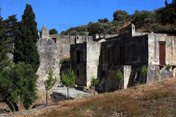 Remains of the old monastery of Preveli