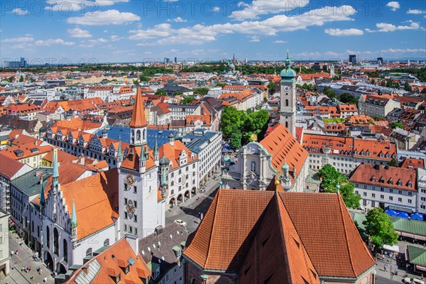 Old Town Roofs with Old Town Hall and Holy Spirit Church