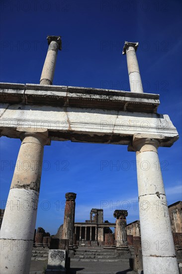 View over the Forum to Vesuvius