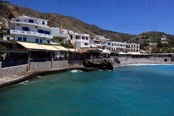 Chora Sfakion is a coastal town in the south of the island of Crete with a small harbour on the Libyan Sea