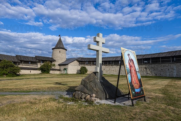 The kremlin of the Unesco site Pskov