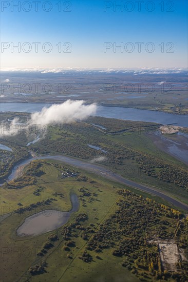 Aerial of the Taiga near