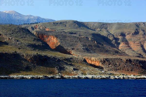 Coastal landscape in the southwest of the island on the Libyan Sea