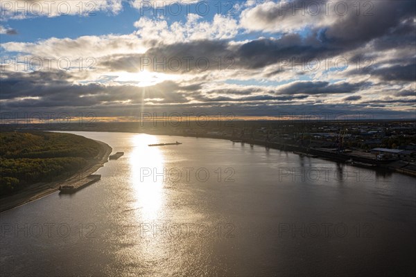 The Ob river at Nizhnevartovsk