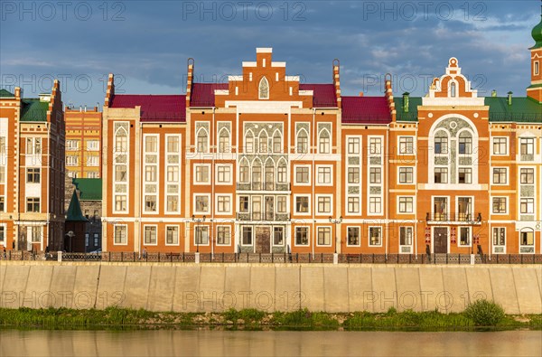Houses build in the style of Bruges in Yoshkar-Ola