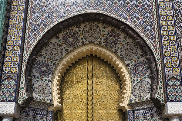 Entrance gate to the royal palace Dar el Makhzen