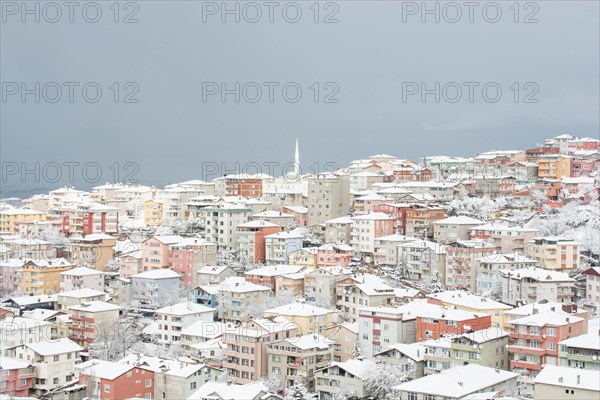 Winter views from Uskudar of istanbul in Turkey