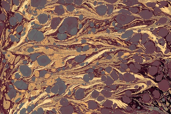 Ebru marbling handmade art