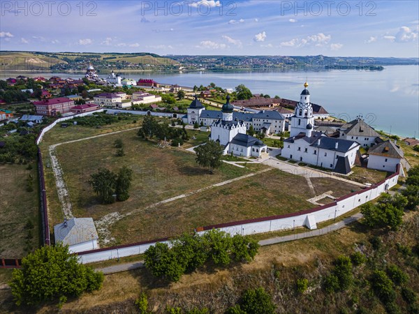 Aerial of the Unesco site Sviyazhsk