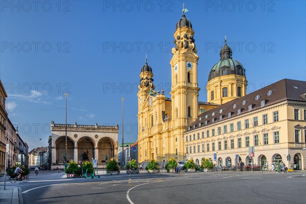 Odeonsplatz with Feldherrnhalle and Theatine Church