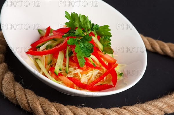 Spring salad with paprika