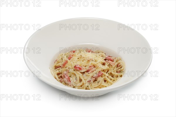 Layout for menu. Pasta with smoked sausage and cheese