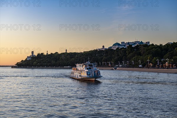 Sightseeing boat on the Amur river