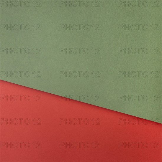 Green red paper copy space