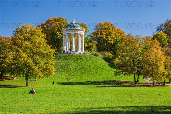 Monopteros in the English Garden in autumn