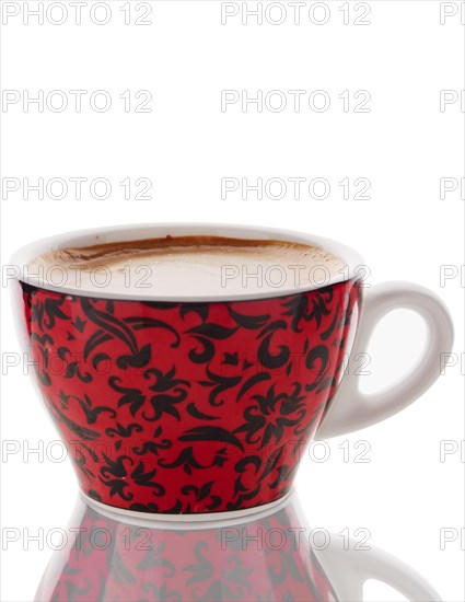 Classic cup of coffee americano isolated on white