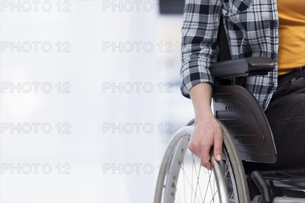 Close up hand wheel