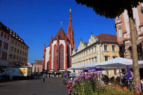 In the old town of Wuerzburg