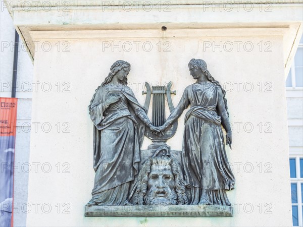 Mozart Monument on Residenzplatz