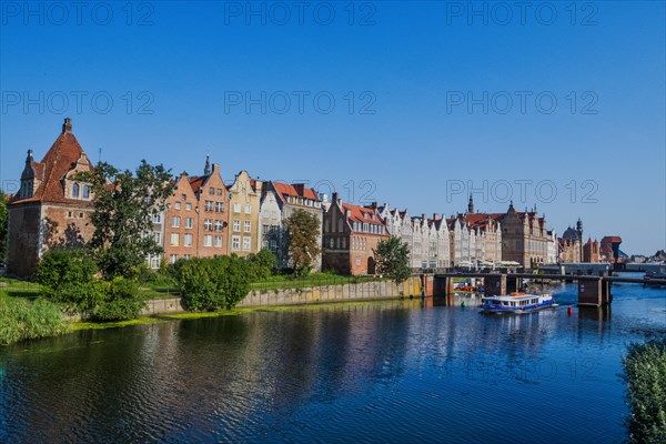 Hanseatic league houses on the Motlawa river