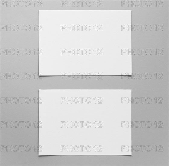 View empty paper sheets arrangement. Resolution and high quality beautiful photo